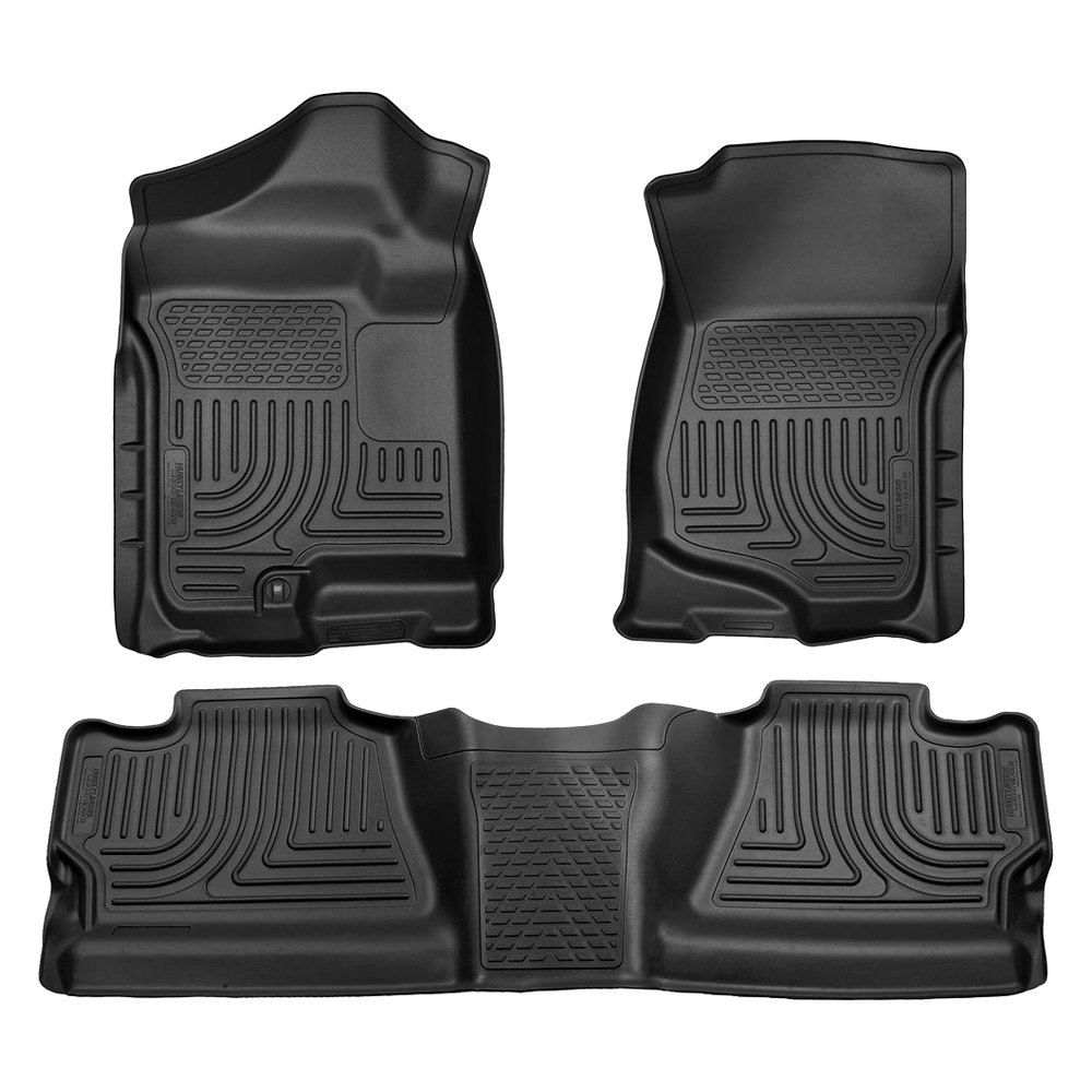 Husky Liners® • 98201 • WeatherBeater • Floor Liners • Black • First & Second Row