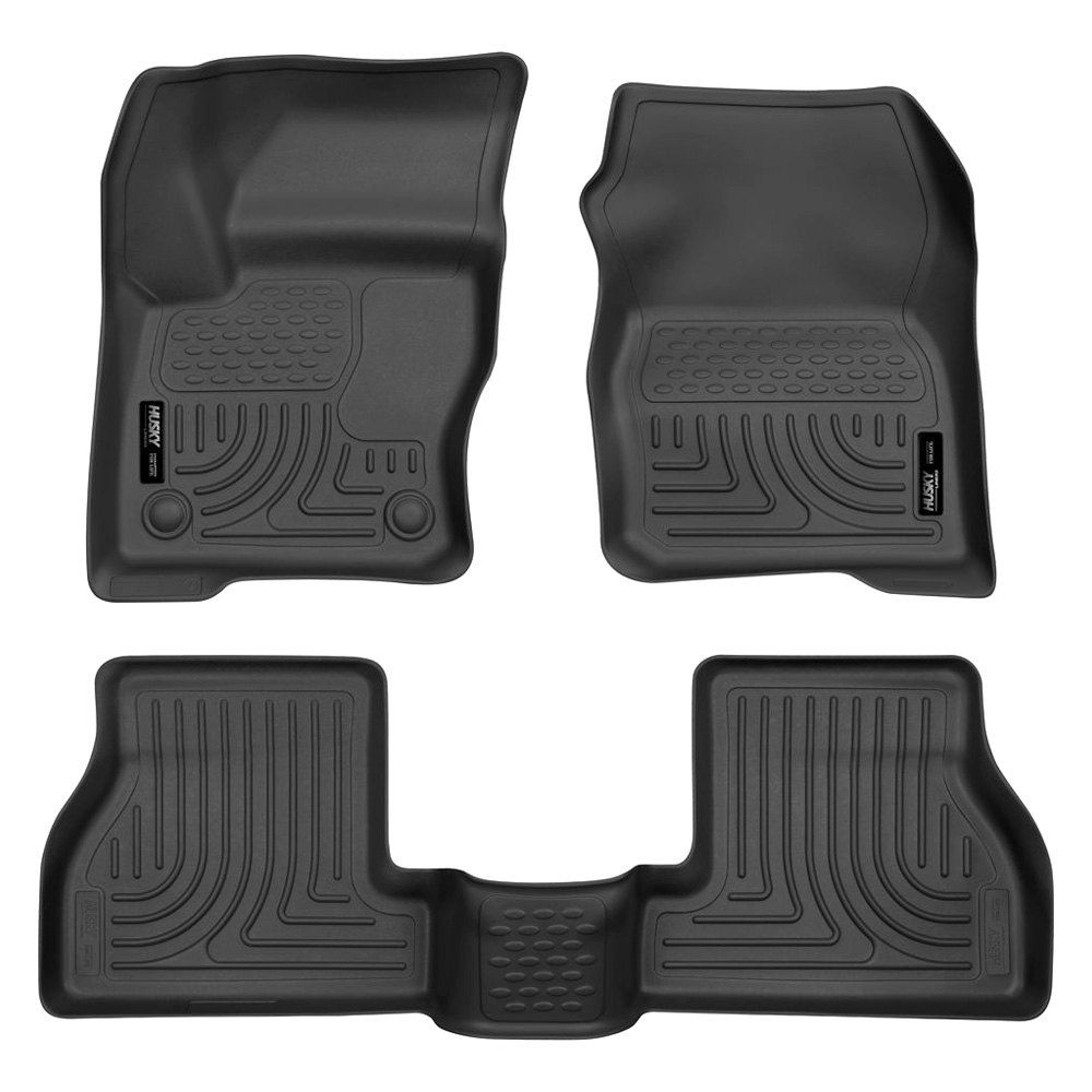 Husky Liners® • 98771 • WeatherBeater • Floor Liners • Black • First & Second Row