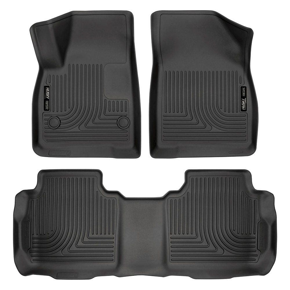 Husky Liners® • 99141 • WeatherBeater • Floor Liners • Black • First & Second Row • Chevrolet Blazer 19-22