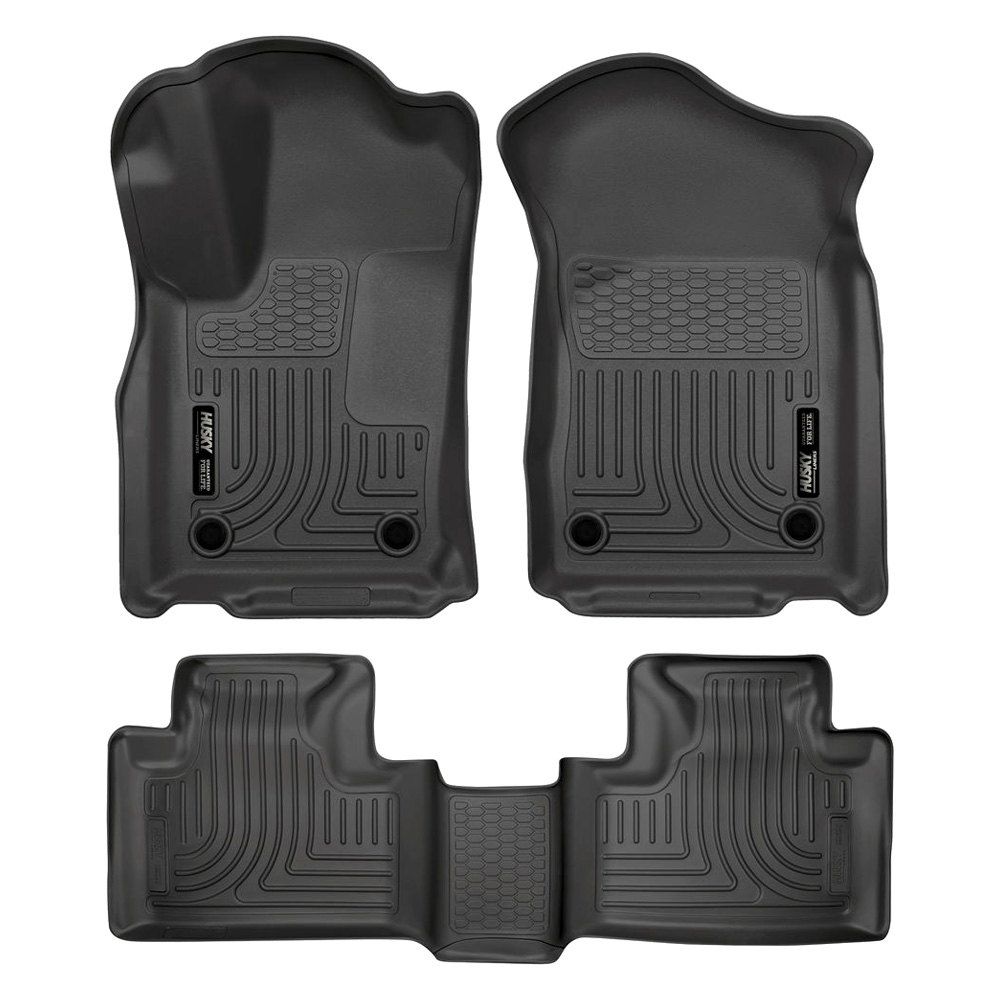 Husky Liners® • 99151 • WeatherBeater • Floor Liners • Black • Front & Rear • Dodge Durango 16-23 / Jeep Grand Cherokee 16-23