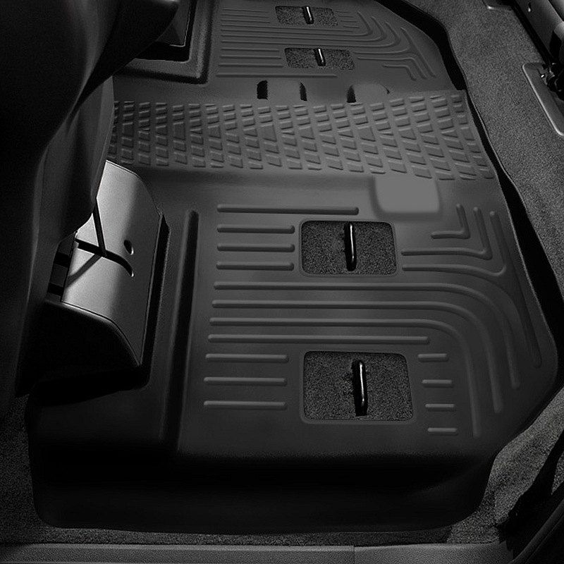 Husky Liners® • 53761 • X-Act Contour • Floor Liners • Black • Front • Lexus GX460 14-22