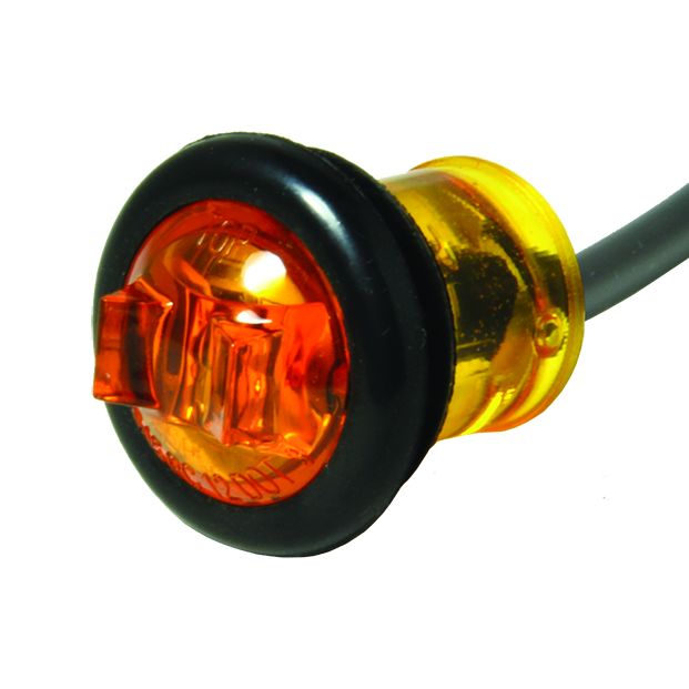 Uni-Bond LED0700A - 0.75"  Round Side Marker LED Light Amber