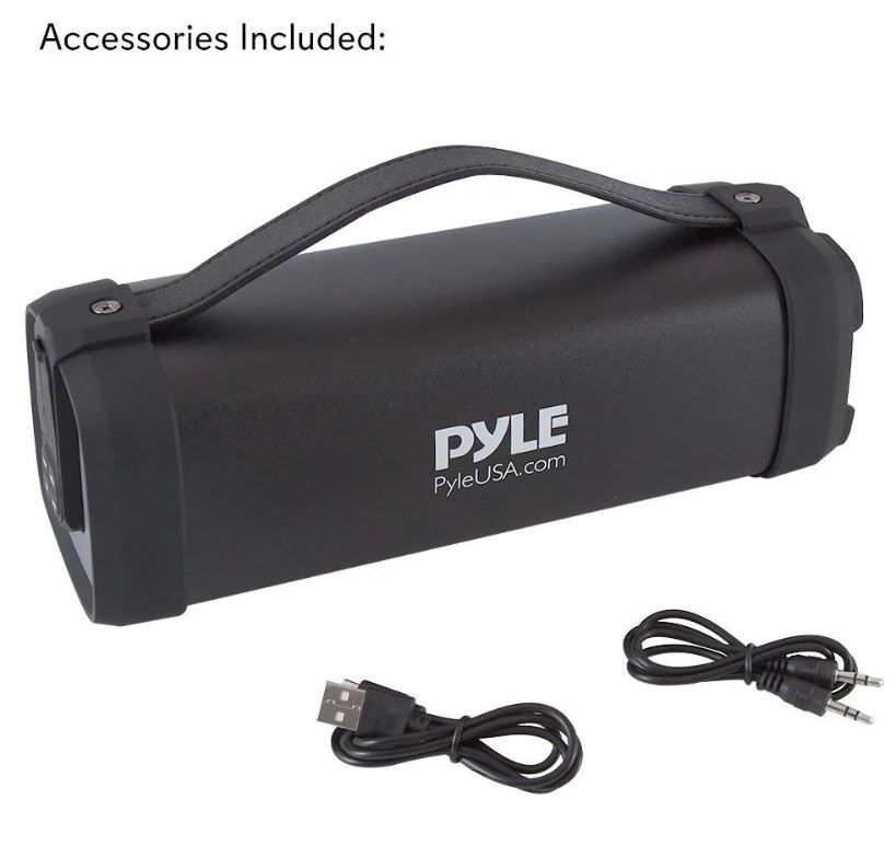 Pyle PBMSQG5 - Wireless Portable Bluetooth Stereo Speaker