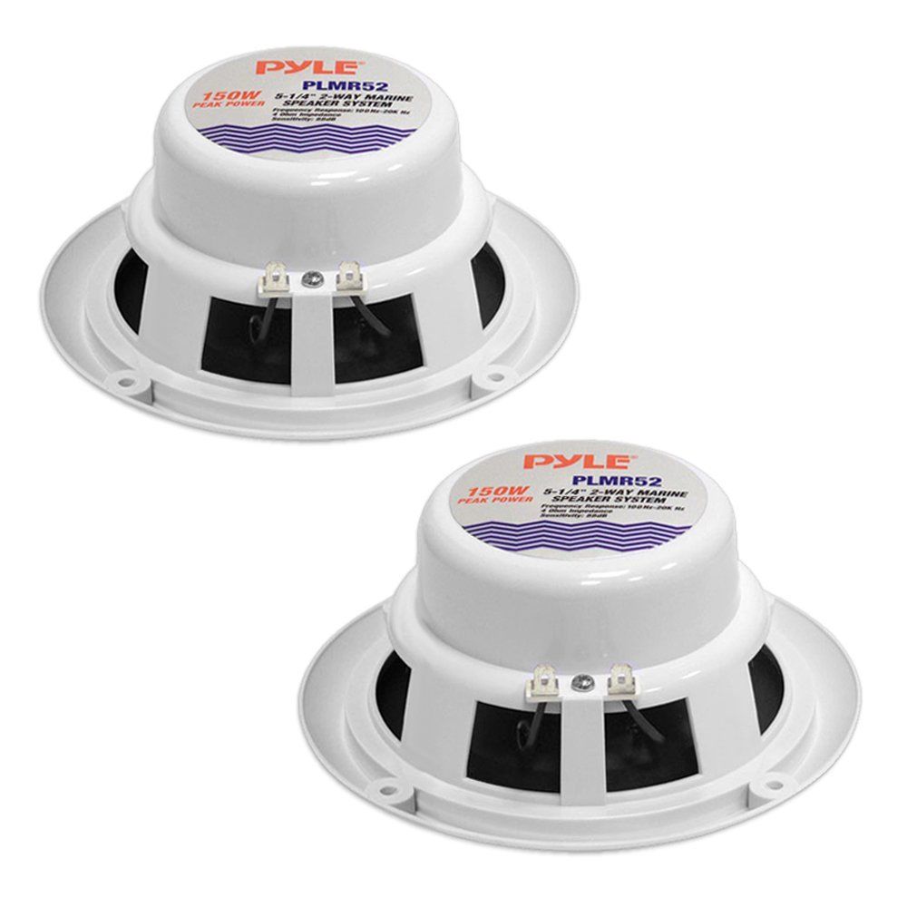 Pyle PLMR52 Waterproof 2-Speaker Set 5 1/4" 2-Way 150W