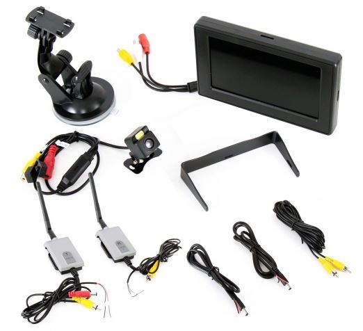 Pyle PLCM4580WIR - 2.4Ghz Backup Camera & Video Monitor System