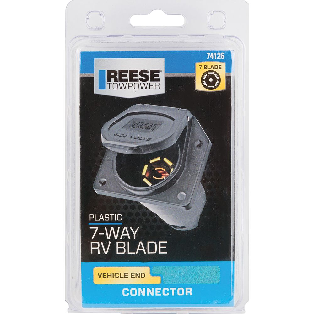 Reese 74126 - 7-Way Plastic Car End Connector