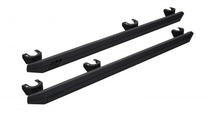 Rampage® • 26410030 • Rock Rail • Black Nerf Bars • Jeep Wrangler 18-22