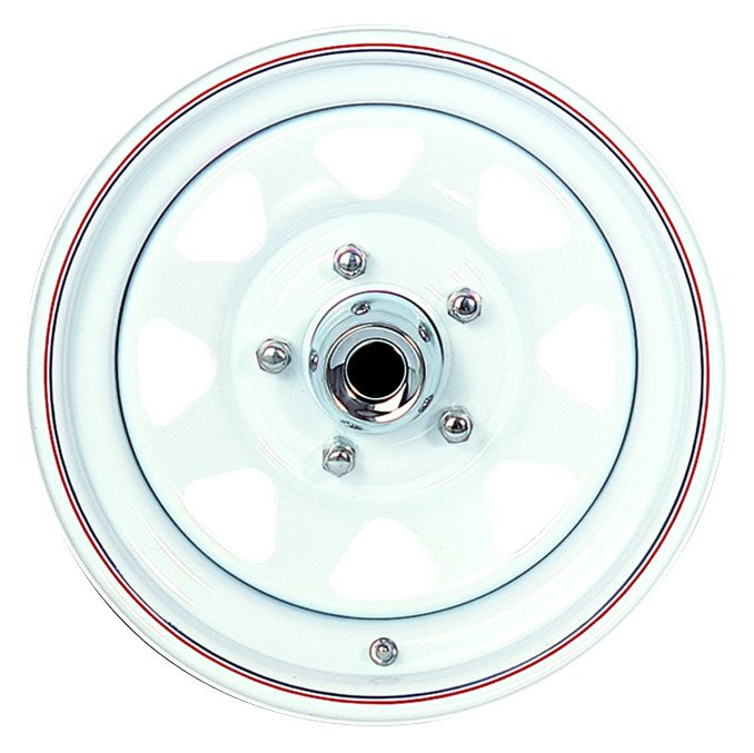 RT RT3813 - White Eight Spoke Rim 16"x6" 8-6.5 ET 0 CB4.90