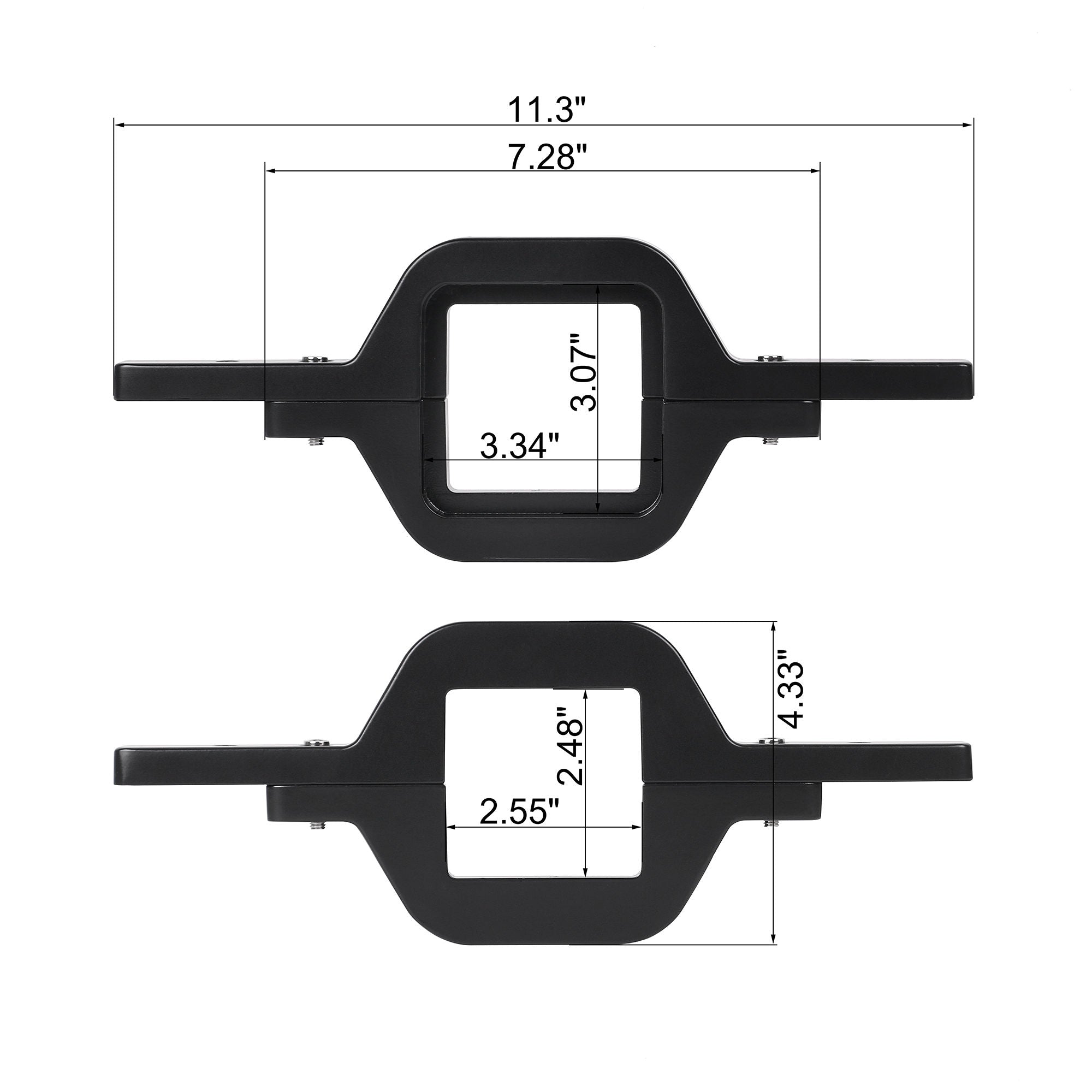 CLD CLDBRK24 - Trailer Hitch Mounting Bracket (2"-2.5" diameter - fits 1 pair of LED Light Pods)