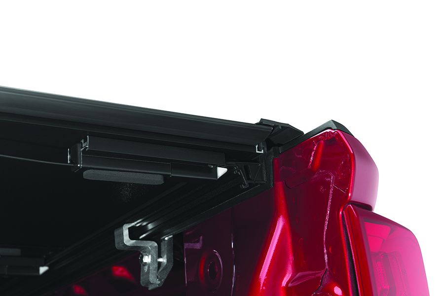 RTX® • RTX54016 • Hard Folding Tonneau Cover • Nissan Titan 6.5' 15-21 With Utility Track