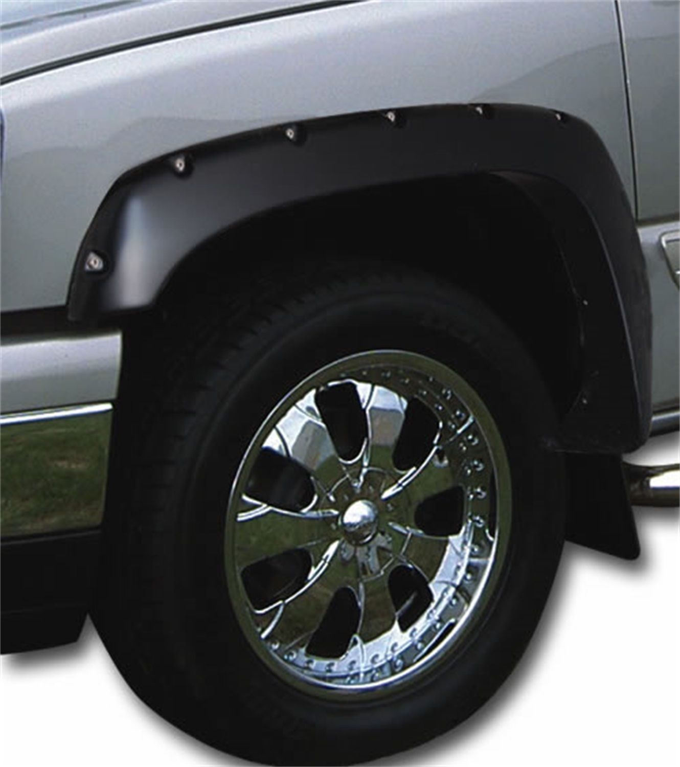 Stampede® • 8412-2 • Ruff Riderz • Black Fender Flares • Chevy Silverado / Sierra 1500 07-13, 2500HD/3500 07-14