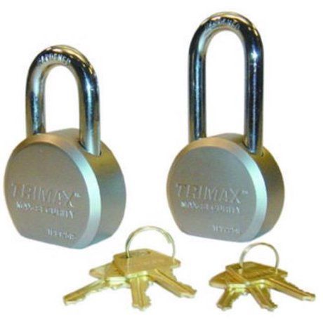 HARDENED 64MM SOLID STEEL PADLOCK W/ 1-1/4" x 11MM