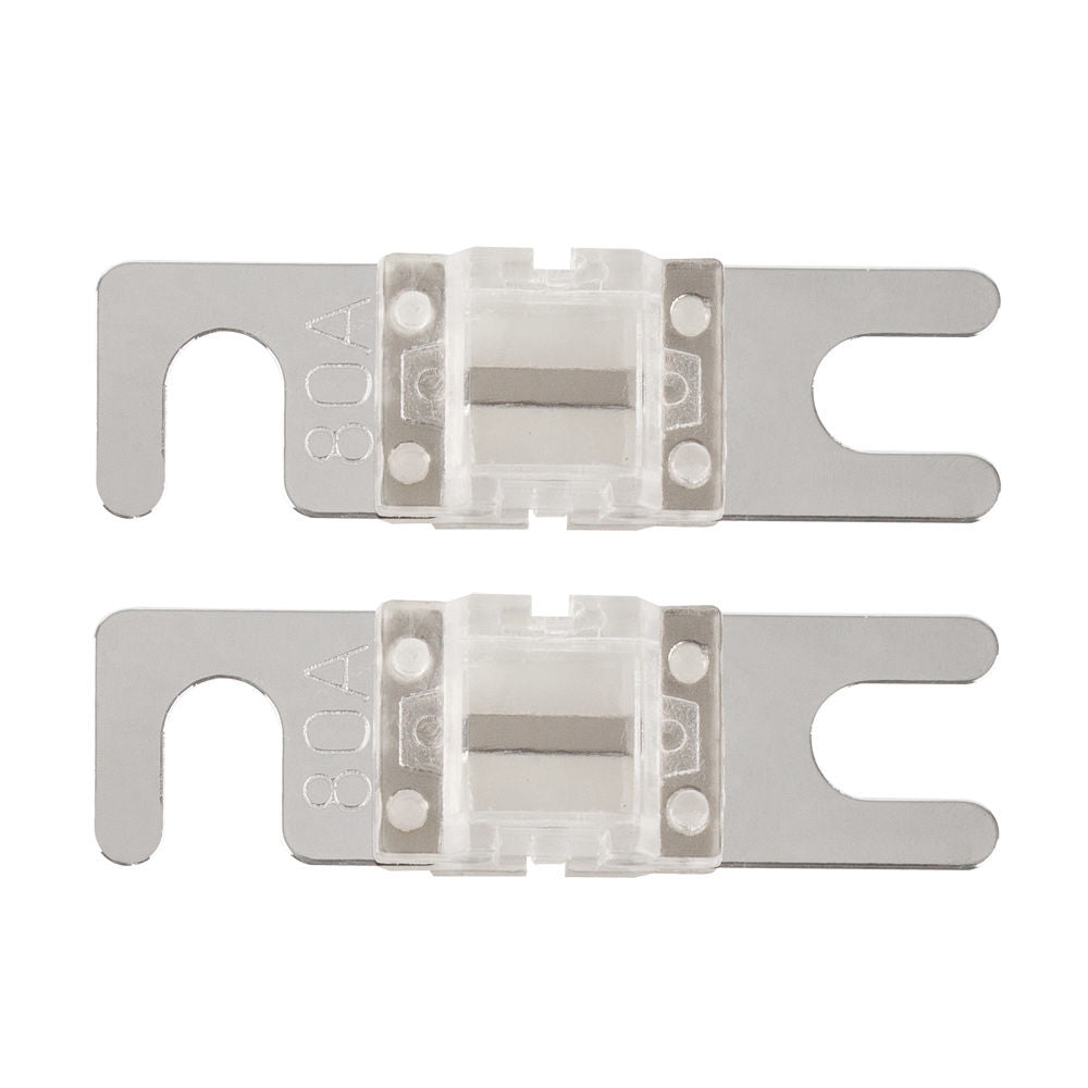 Metra V8-MANL80 - 80 AMP MINI ANL FUSES v8 SERIES NICKEL PLATED-2 PACK