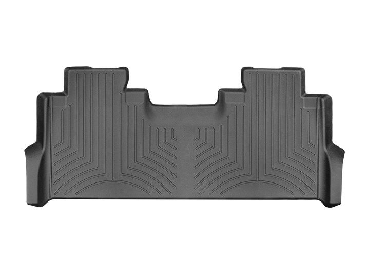 Weathertech® • 4410122 • FloorLiner • Molded Floor Liners • Black • Second Row • Ford F-250/F-350/F-450/F-550 CrewCab (Carpet+Bucket Seats+Under Seat Storage opts.) 17-22