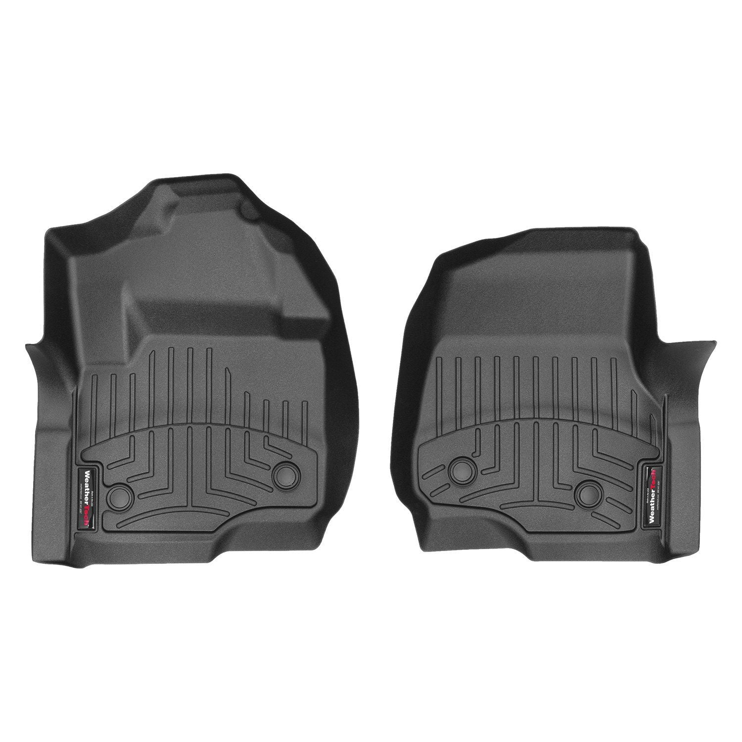 Weathertech® • 4410511V • FloorLiner • Molded Floor Liners • Black • First Row • Ford F-250 Super Duty 17-22