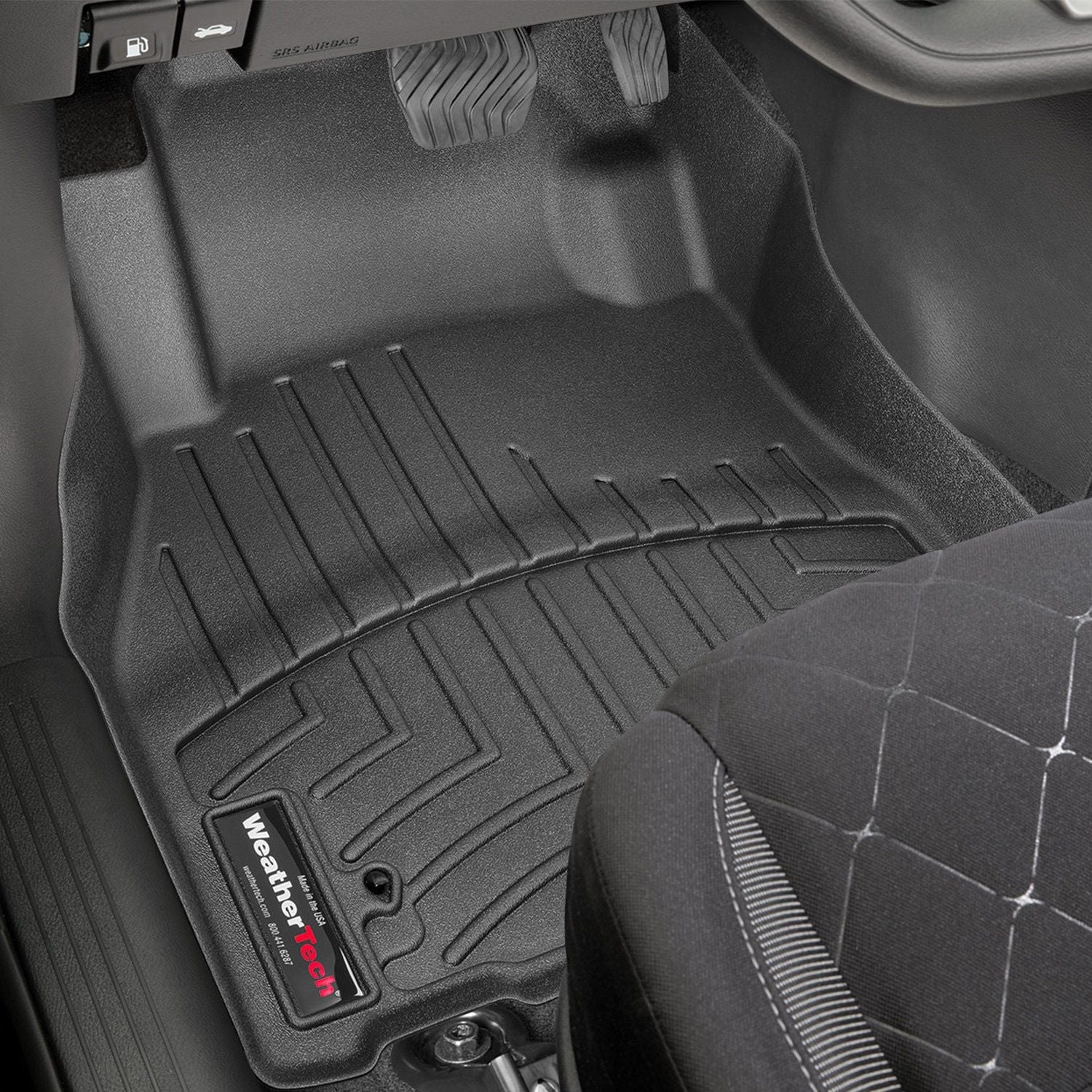 Weathertech® • 4411911 • FloorLiner • Molded Floor Liners • Black • First Row • Nissan Kicks 18-23