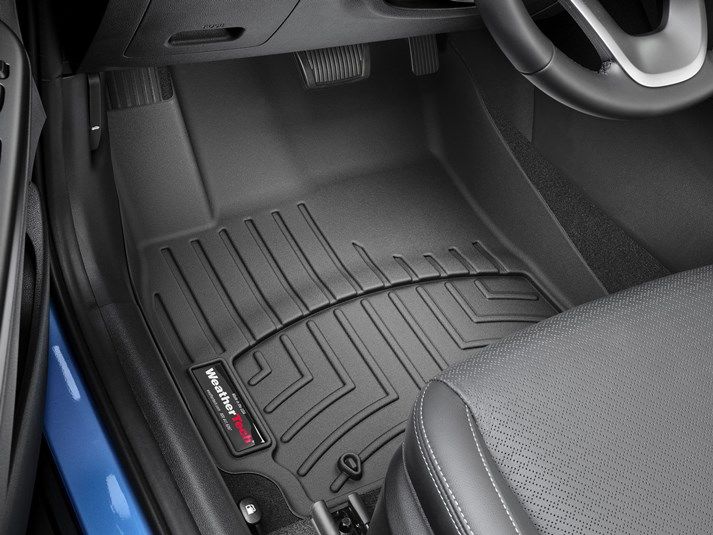 Weathertech® • 4414131 • FloorLiner • Molded Floor Liners • Black • First Row • Hyundai Kona 18-23