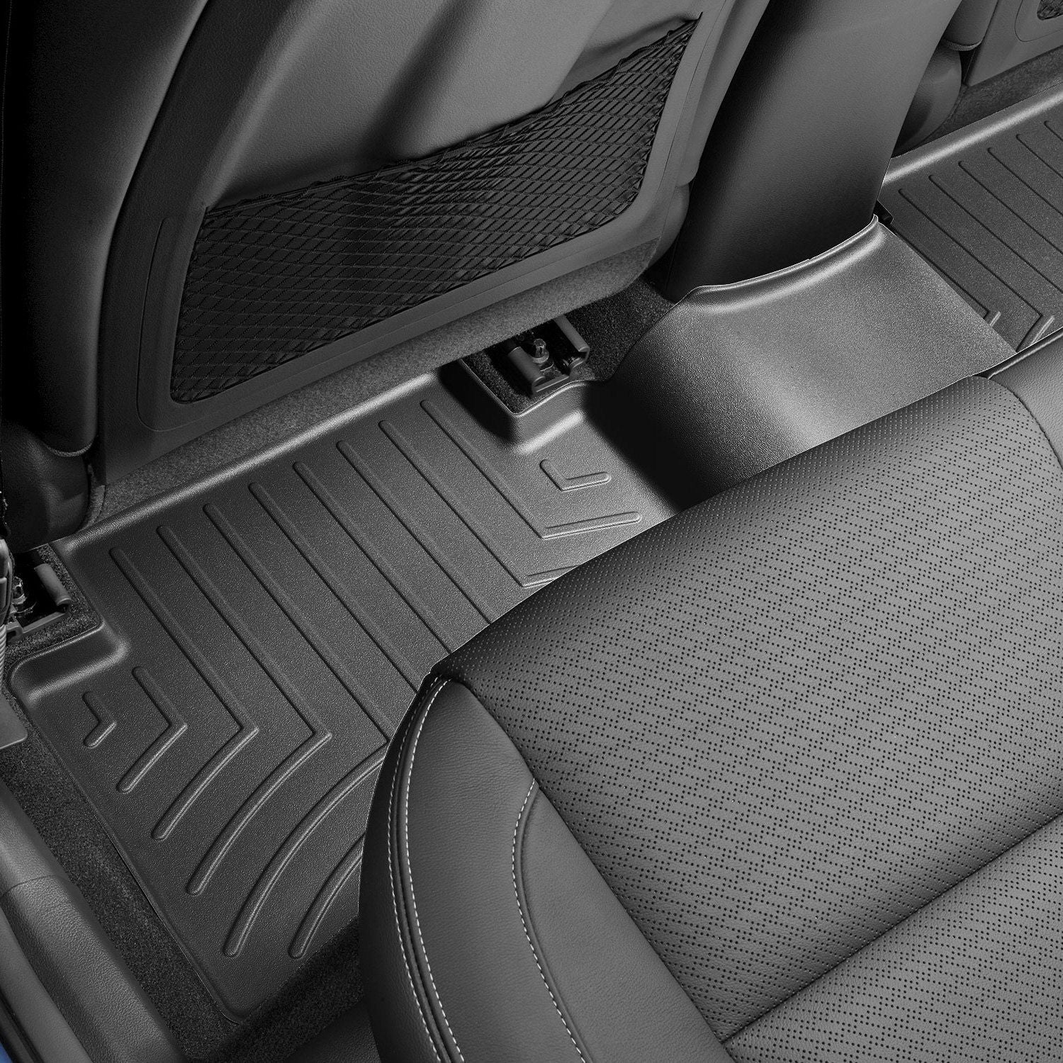 Weathertech® • 4414132 • FloorLiner • Molded Floor Liners • Black • Second Row • Hyundai Kona 18-23