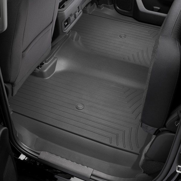 Weathertech® • 4414365 • FloorLiner • Molded Floor Liners • Black • Second Row • Chevrolet Silverado 1500 LTD 2022