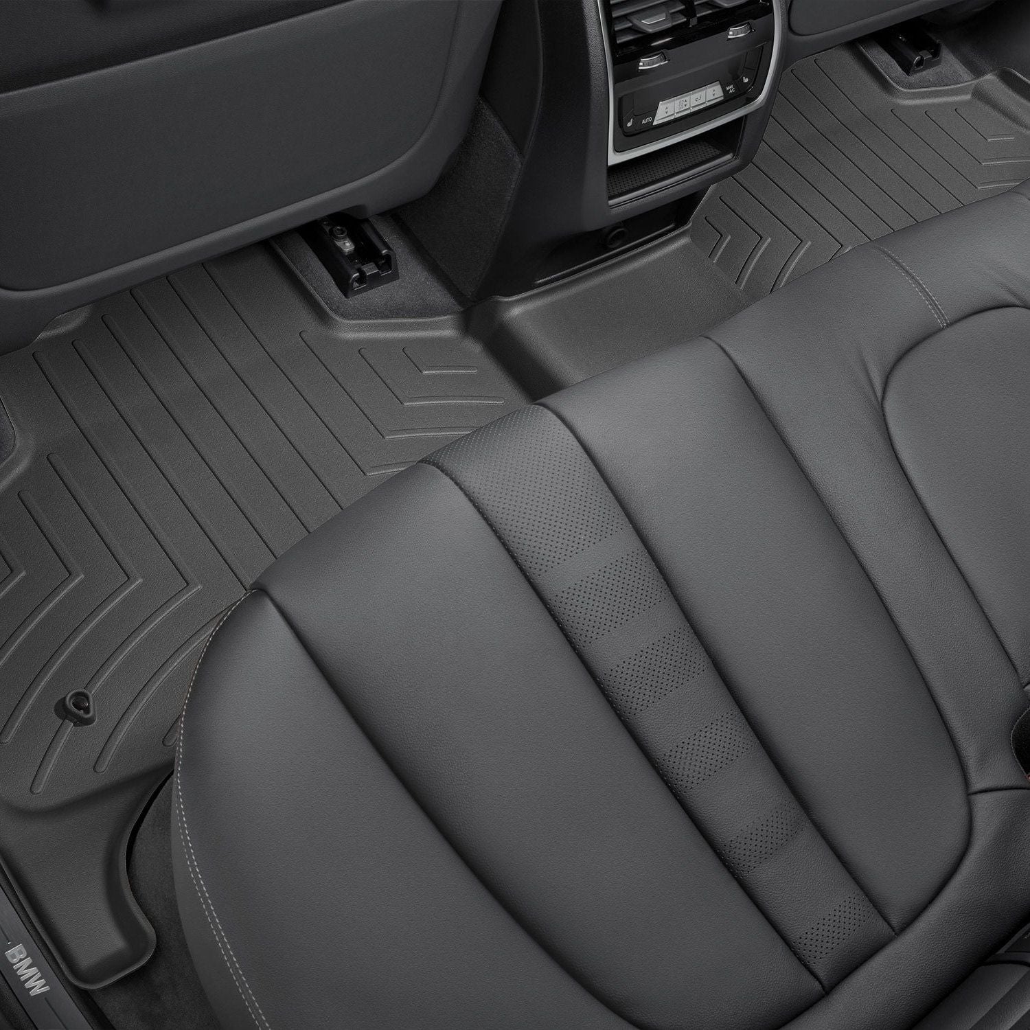 Weathertech® • 4415072 • FloorLiner • Molded Floor Liners • Black • Second Row • BMW X5 19-22