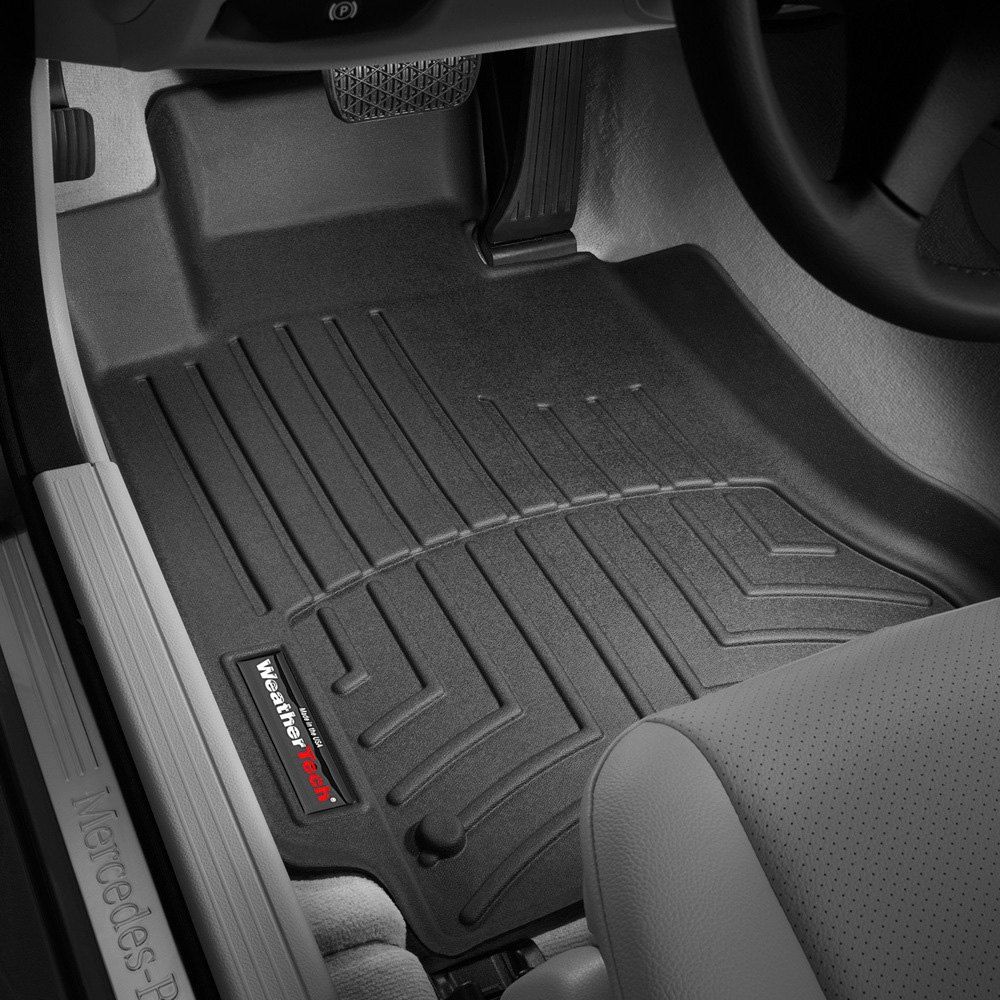 Weathertech® • 441611 • FloorLiner • Molded Floor Liners • Black • First Row • Mercedes-Benz C-Class 08-15 / E-Class 10-12