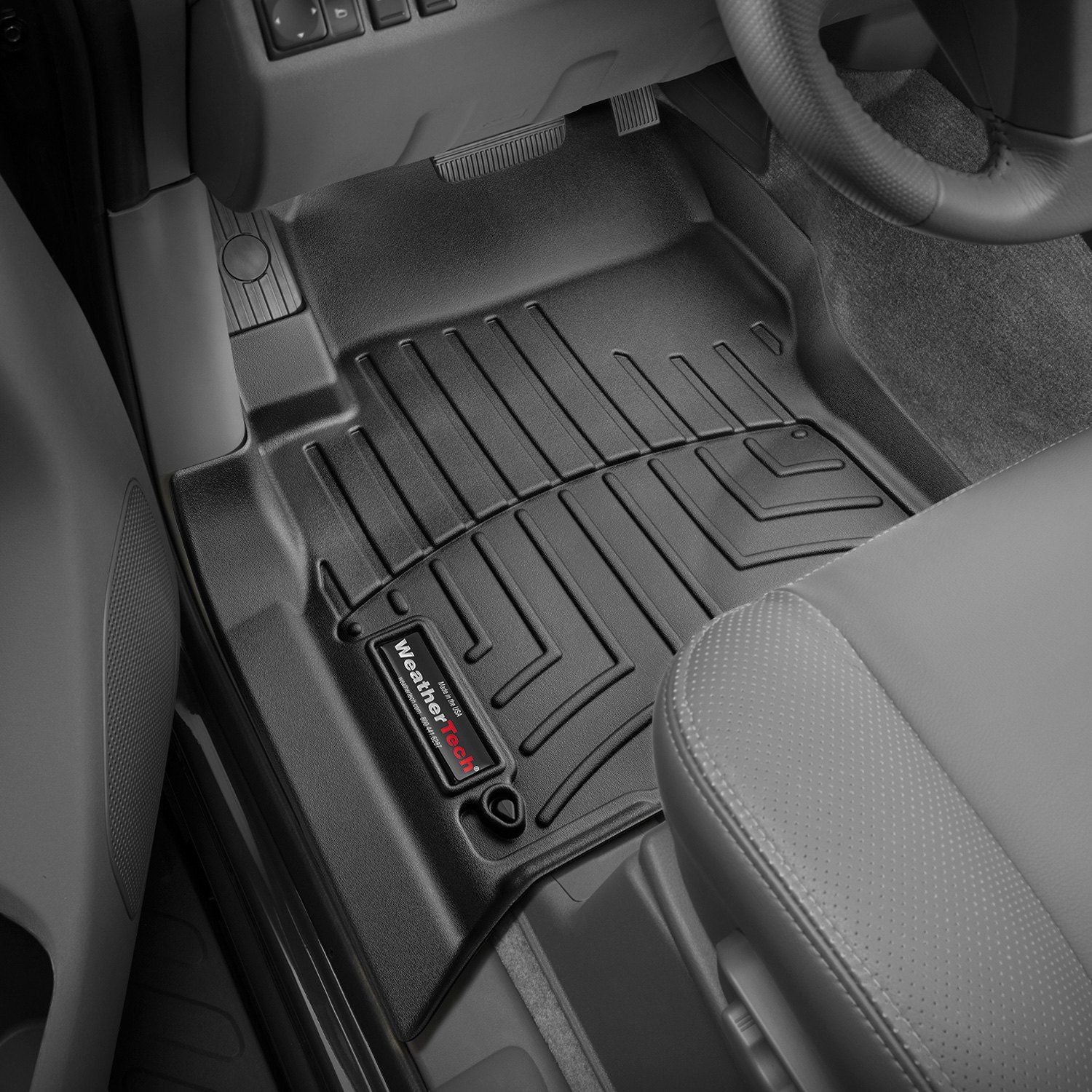 Weathertech® • 441761 • FloorLiner • Molded Floor Liners • Black • First Row • Nissan Frontier 08-21 / Suzuki Equator 09-13