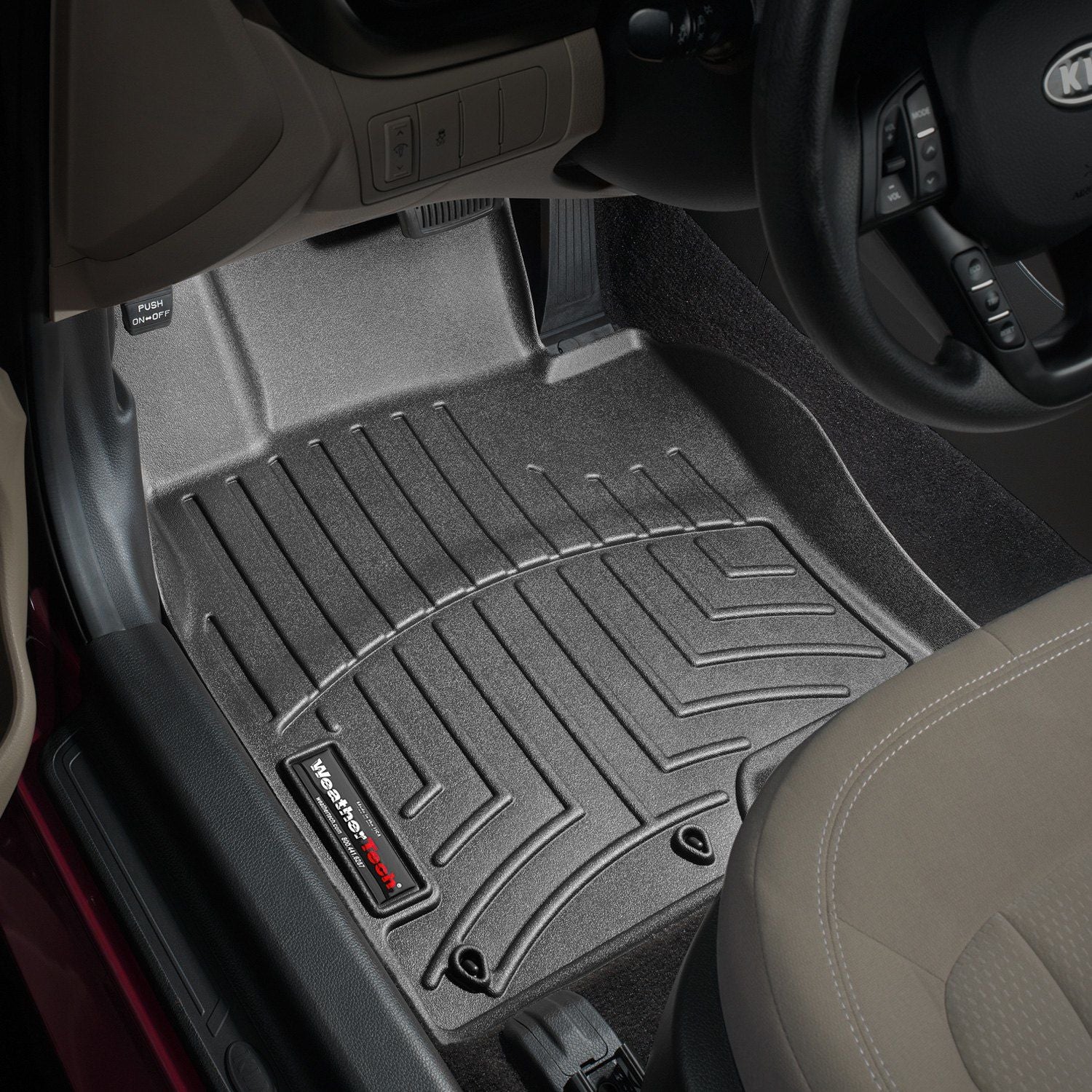 Weathertech® • 442961 • FloorLiner • Molded Floor Liners • Black • First Row