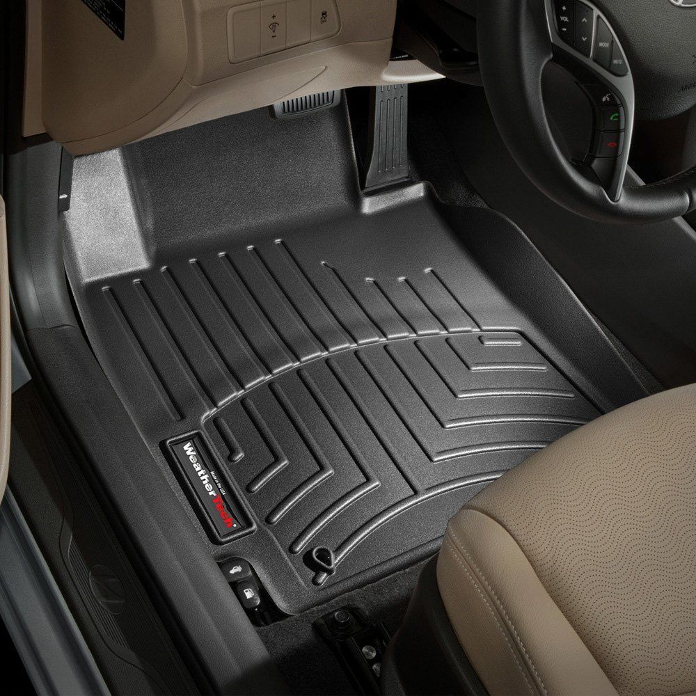 Weathertech® • 443251 • FloorLiner • Molded Floor Liners • Black • First Row