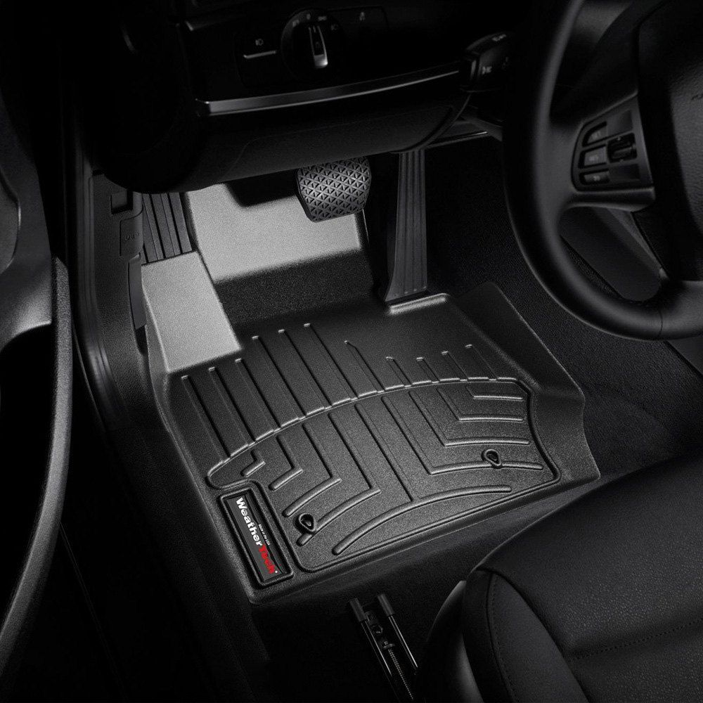 Weathertech® • 443311 • FloorLiner • Molded Floor Liners • Black • First Row • BMW X3 11-17 / X4 15-18