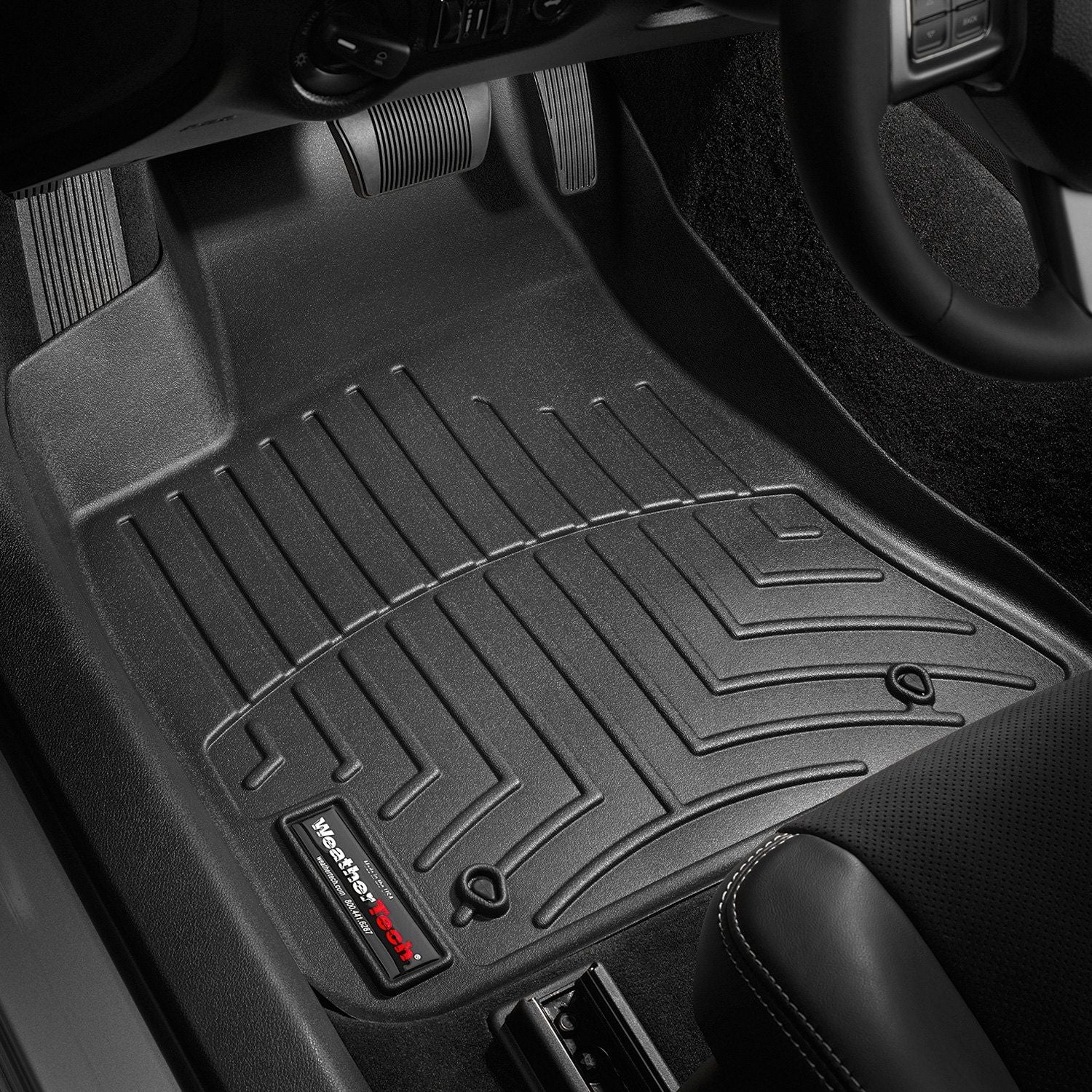 Weathertech® • 444251 • FloorLiner • Molded Floor Liners • Black • First Row