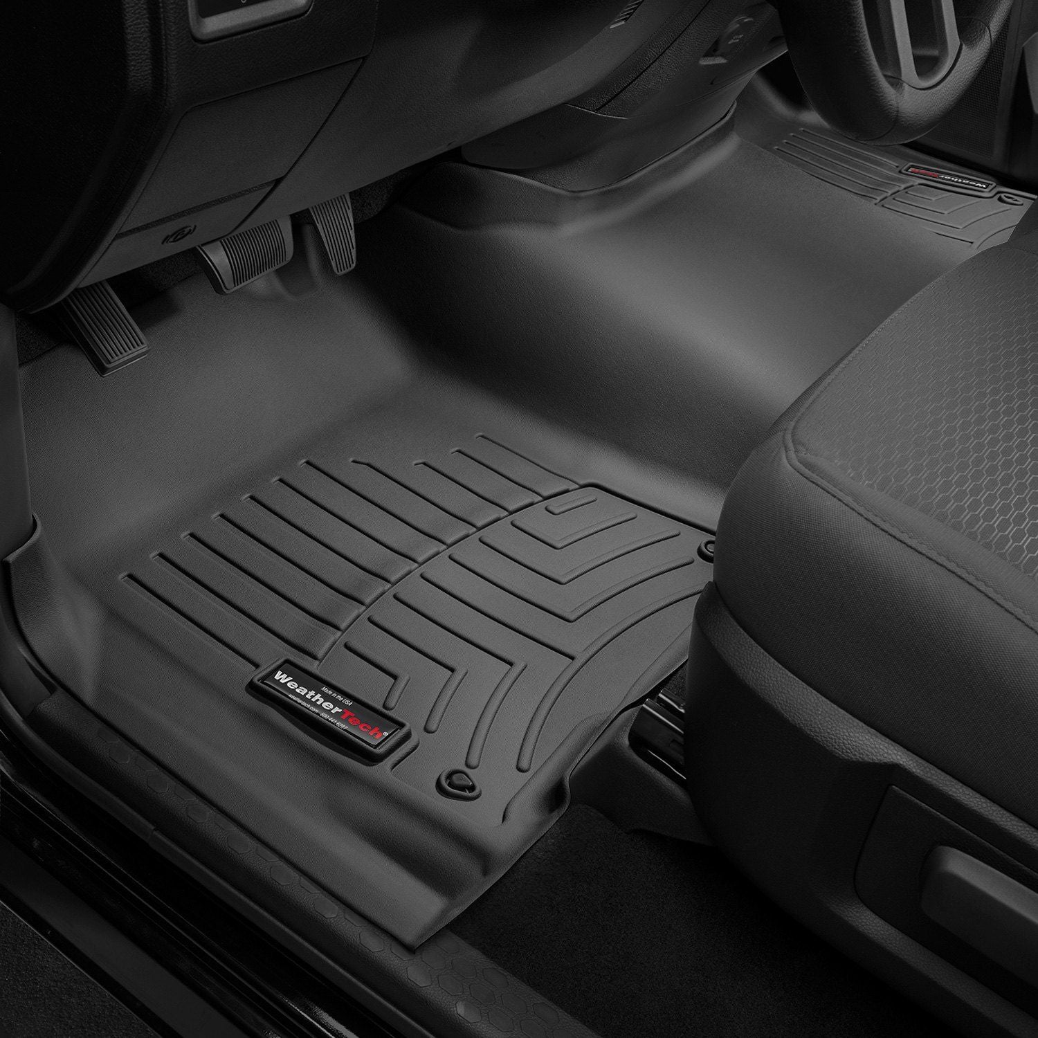 Weathertech® • 444641 • FloorLiner • Molded Floor Liners • Black • First Row