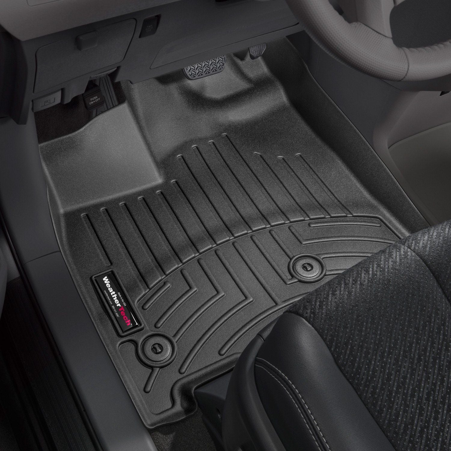 Weathertech® • 444751 • FloorLiner • Molded Floor Liners • Black • First Row