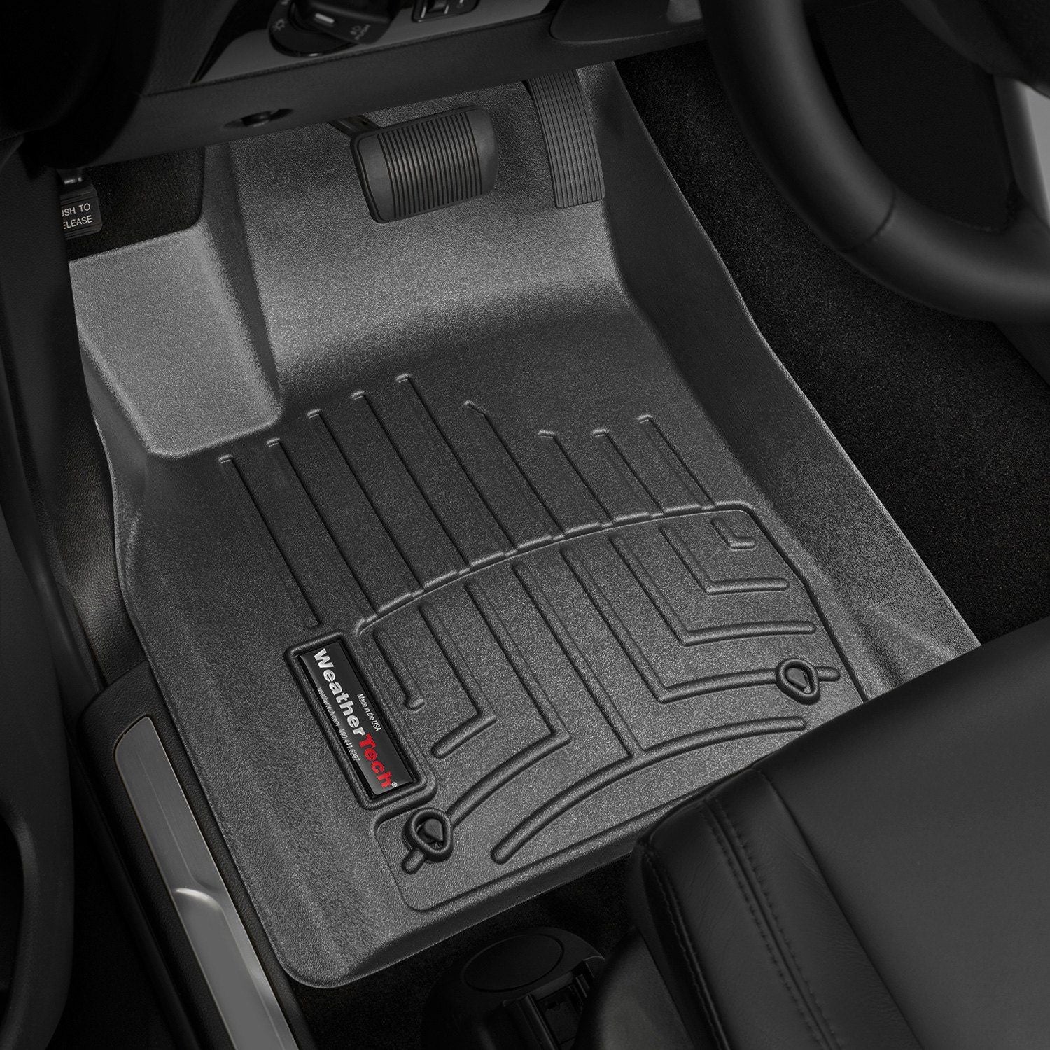 Weathertech® • 444851 • FloorLiner • Molded Floor Liners • Black • First Row