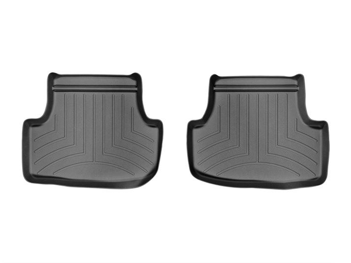 Weathertech® • 444962 • FloorLiner • Molded Floor Liners • Black • Second Row • Audi A3 15-23, S3 15-22, RS3 17-20 / Volkswagen Golf 15-23