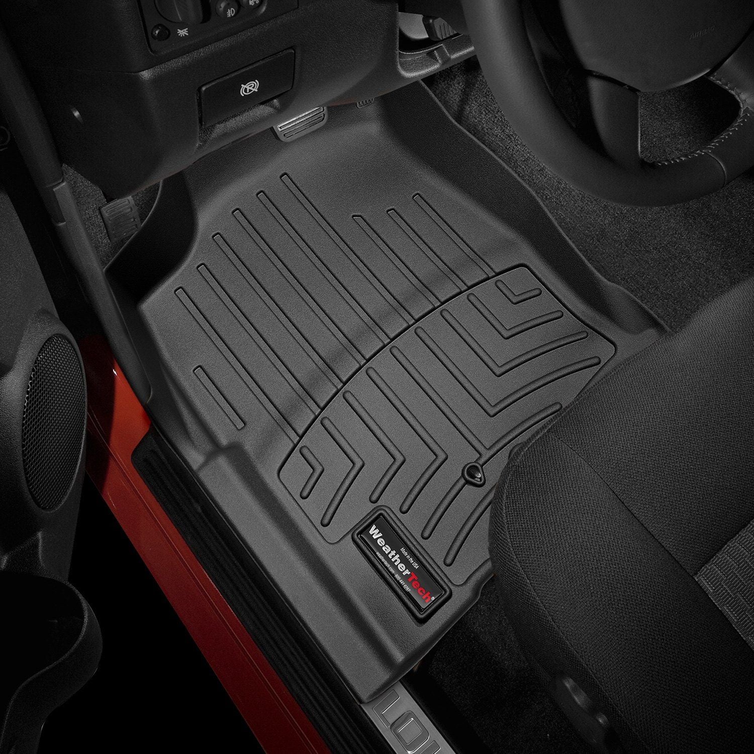 Weathertech® • 445021 • FloorLiner • Molded Floor Liners • Black • First Row