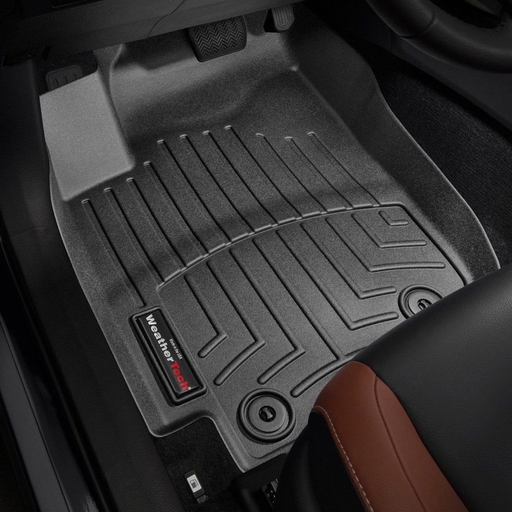 Weathertech® • 445101 • FloorLiner • Molded Floor Liners • Black • First Row