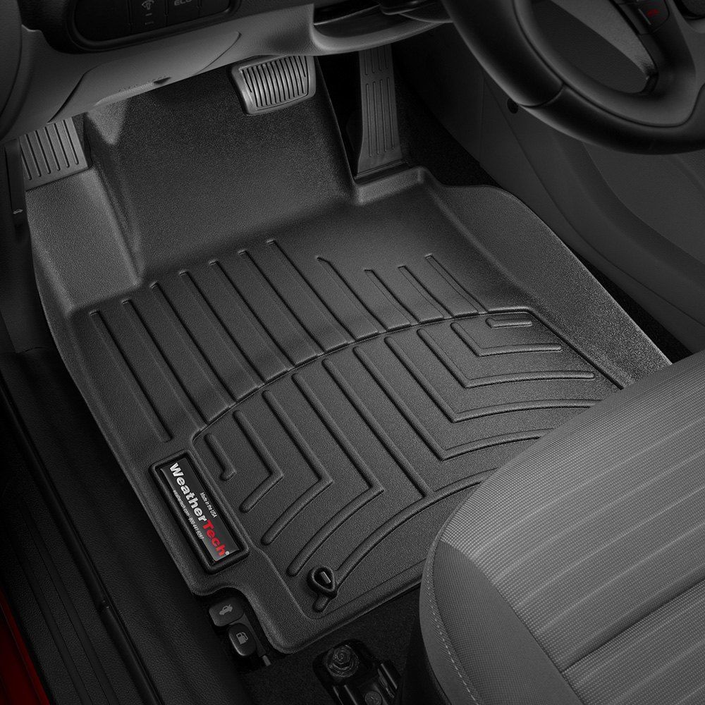 Weathertech® • 445521 • FloorLiner • Molded Floor Liners • Black • First Row