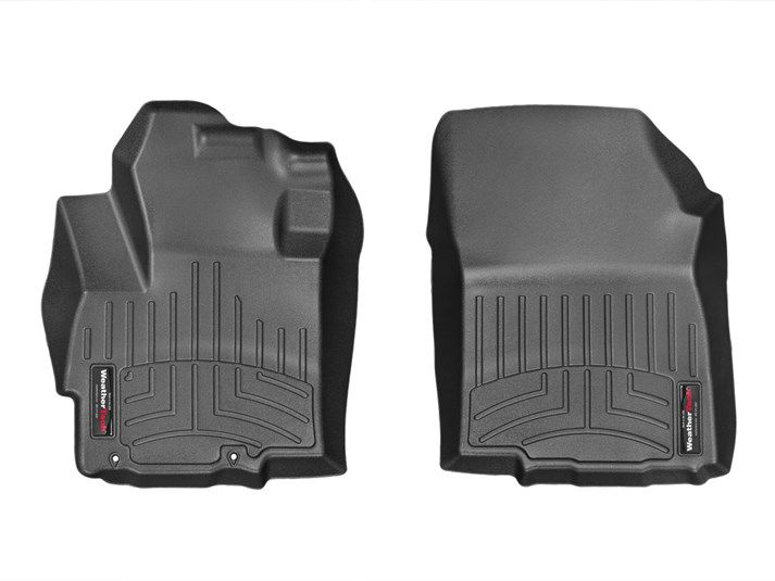 Weathertech® • 446001 • FloorLiner • Molded Floor Liners • Black • First Row • Mitsubishi Mirage / Mirage G4 14-23