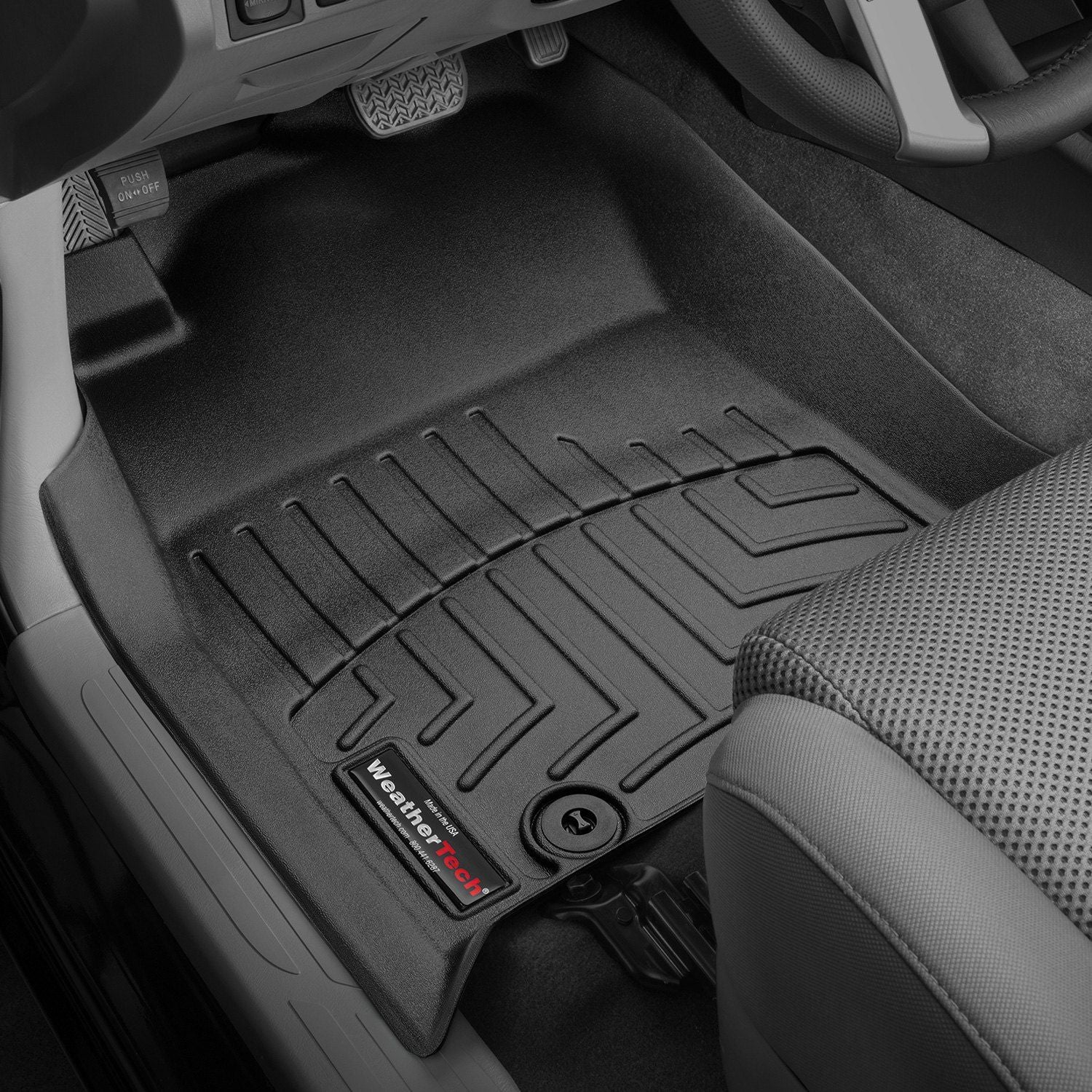 Weathertech® • 446551 • FloorLiner • Molded Floor Liners • Black • First Row