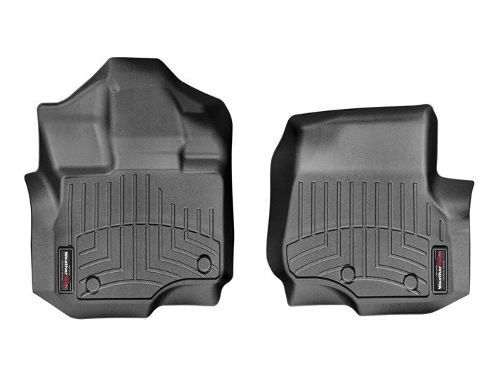 Weathertech® • 446971 • FloorLiner • Molded Floor Liners • Black • First Row • Ford F-150 Ext.Cab, Crew Cab (Carpet Floor) 15-23