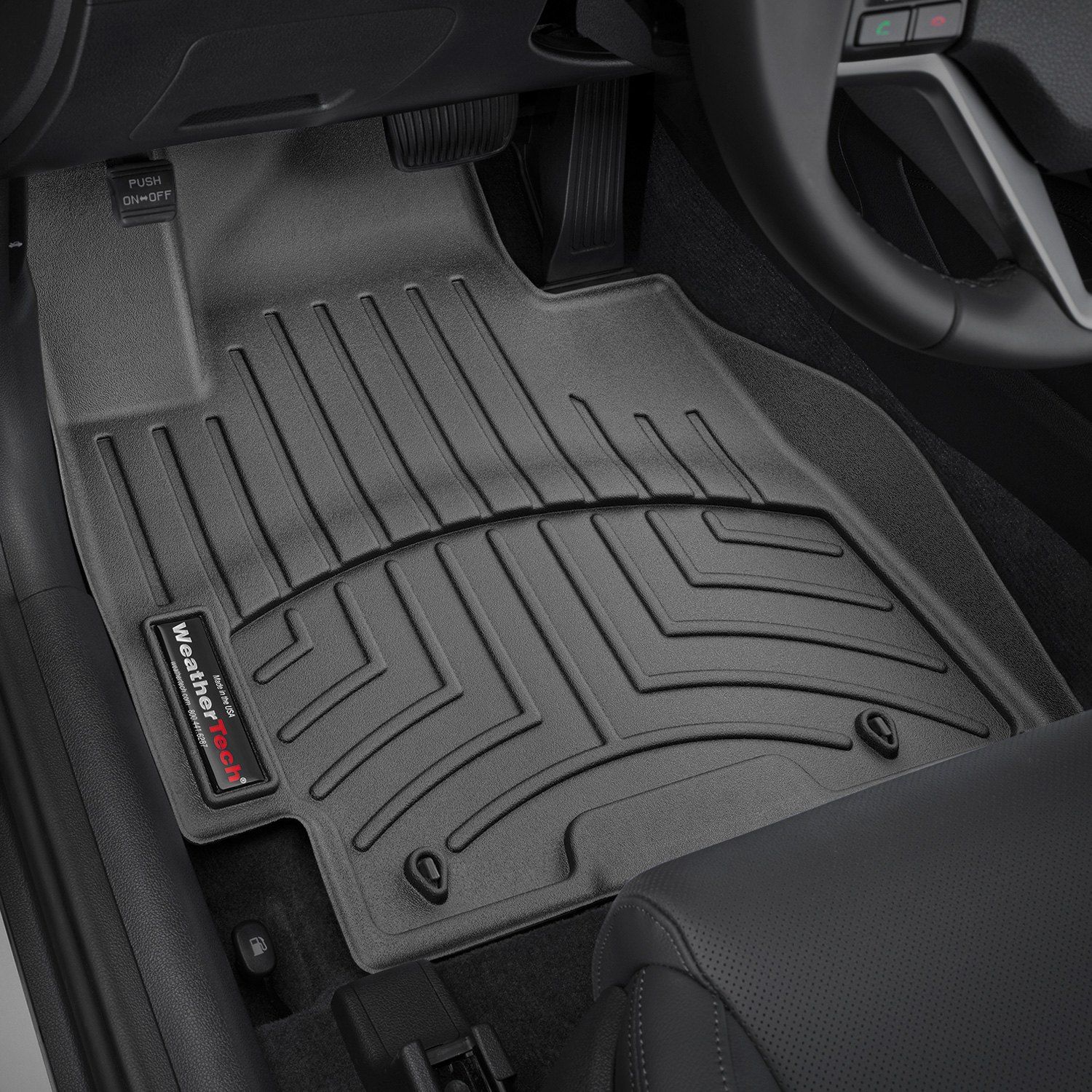 Weathertech® • 448161 • FloorLiner • Molded Floor Liners • Black • First Row