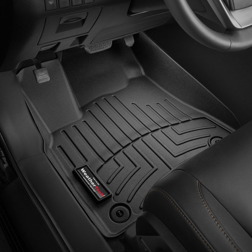 Weathertech® • 448281 • FloorLiner • Molded Floor Liners • Black • First Row • Volvo XC90 16-22