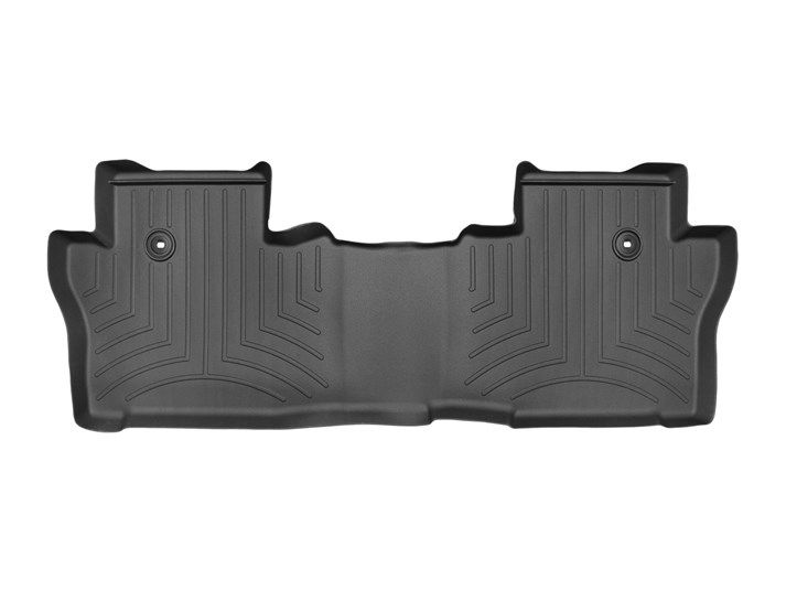 Weathertech® • 448392 • FloorLiner • Molded Floor Liners • Black • Second Row • Honda Pilot (8 Pass.) 16-22 / Passport 19-23