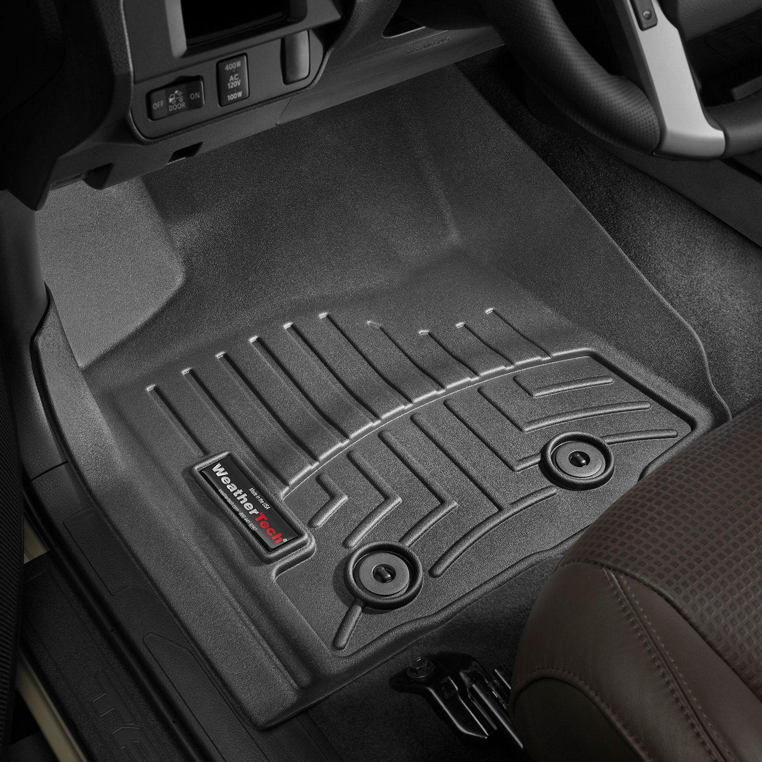 Weathertech® • 448671 • FloorLiner • Molded Floor Liners • Black • First Row