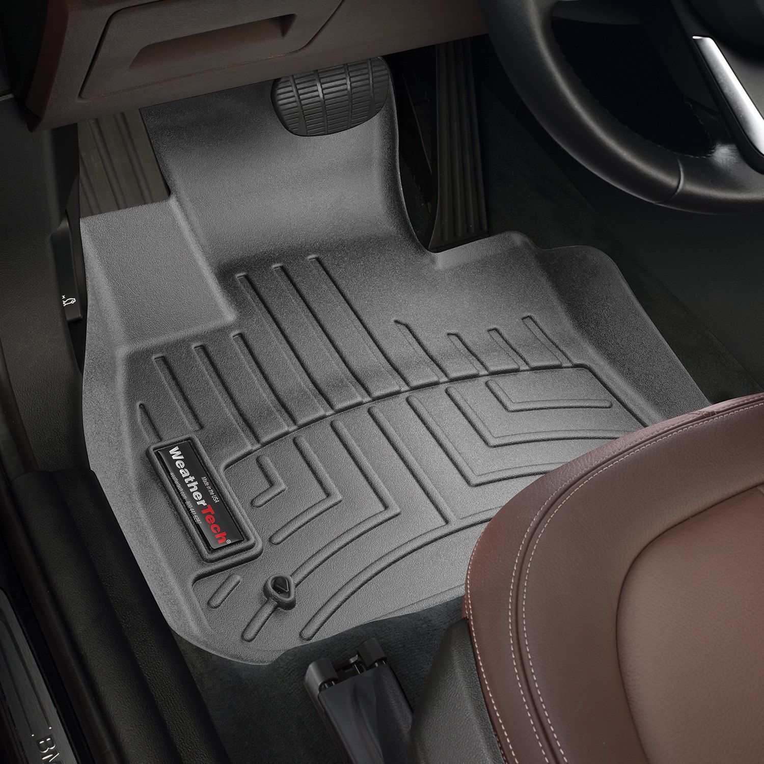 Weathertech® • 448811 • FloorLiner • Molded Floor Liners • Black • First Row • BMW X1 16-22 / X2 18-23