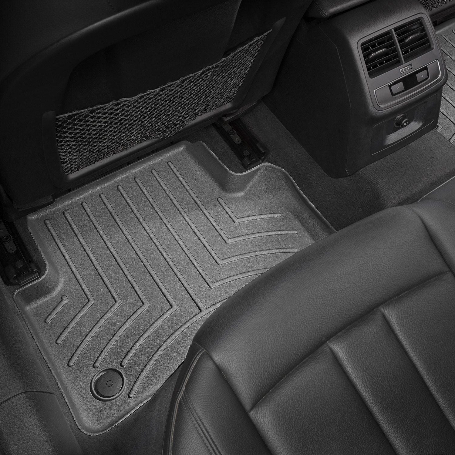 Weathertech® • 449072 • FloorLiner • Molded Floor Liners • Black • Second Row • Audi S4 18-22