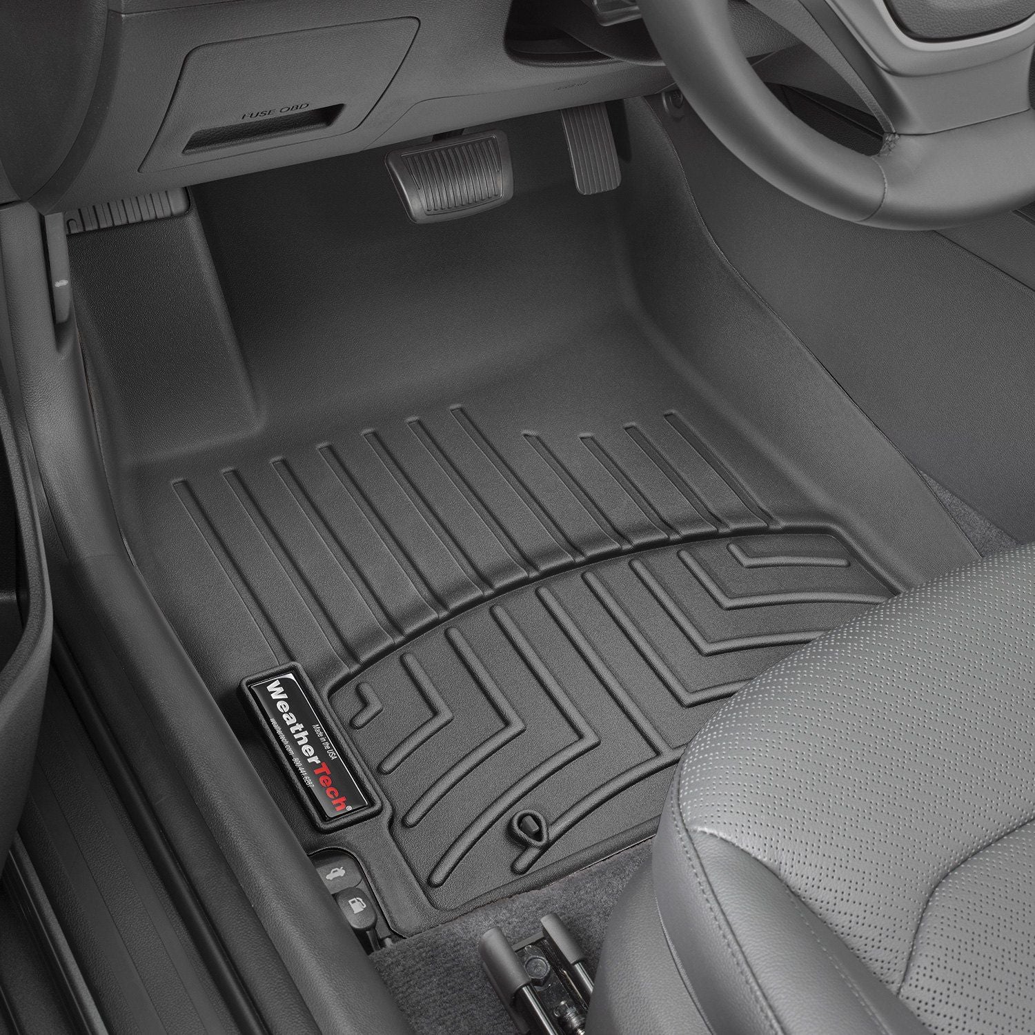 Weathertech® • 449251 • FloorLiner • Molded Floor Liners • Black • First Row