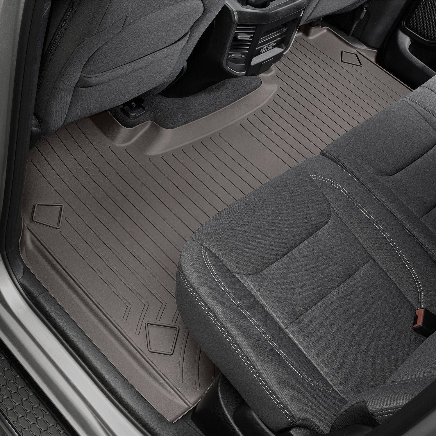 Weathertech® • 4714282 • FloorLiner • Molded Floor Liners • Cocoa • Second Row • Ram 1500 19-22