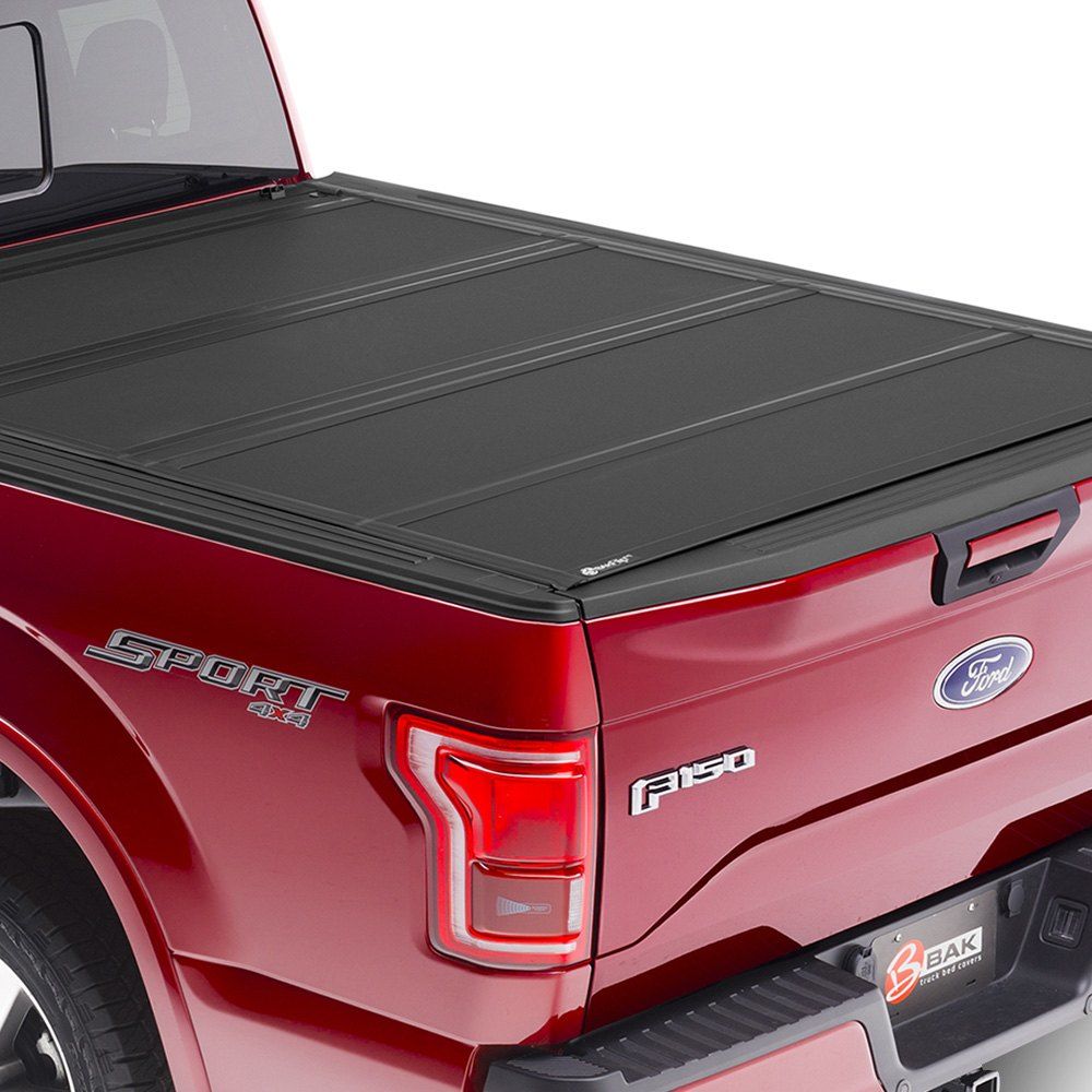 BAK® • 448441 • BakFlip MX4 • Premium Folding Tonneau Cover • Toyota Tundra 6'5" 22-23 without Trail Special Edition Storage Boxes and with ou without Deck Rail System