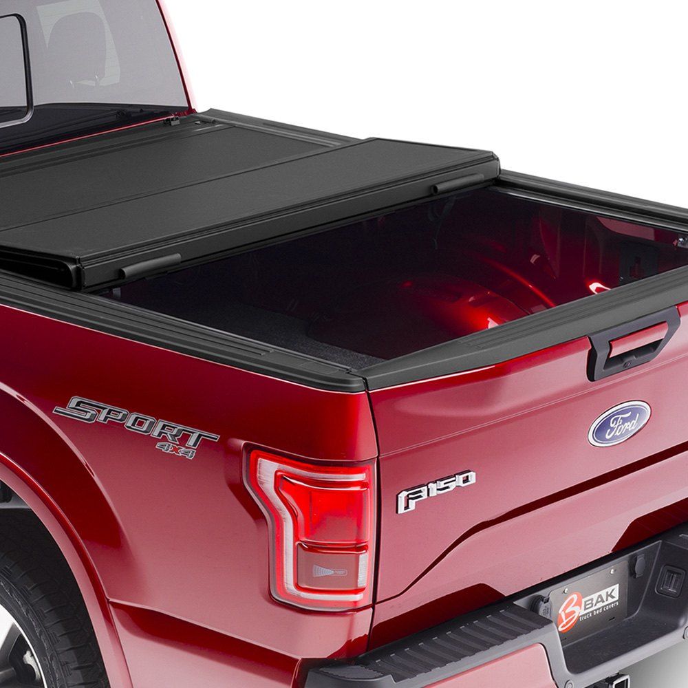 BAK® • 448121 • BakFlip MX4 • Premium Folding Tonneau Cover • Chevy Silverado / GMC Sierra 6'6" 14-18 (19 Legend/Limited)